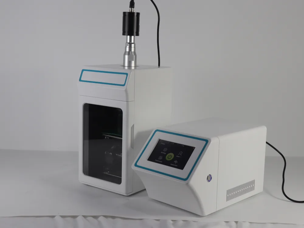 Homogeneizador ultrasónico SCITEK UCD-S con controlador y cámara insonorizada separados